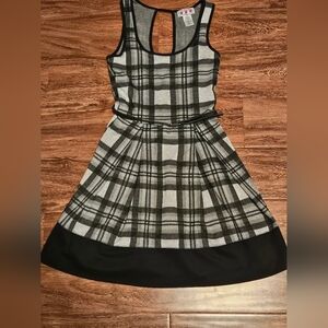 Black and gray dress